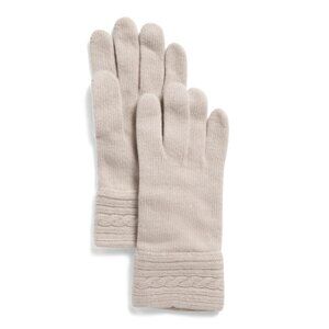 PORTOLANO Herringbone Cashmere Gloves